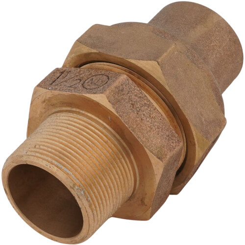 Main product image of 1-1/2" Flare x MNPT Coupling - T-4100NL (No Lead Bronze)