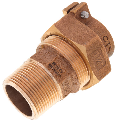 1-1/4" Pack Joint (CTS) x MNPT Coupling - T-4300NL (No Lead Bronze)