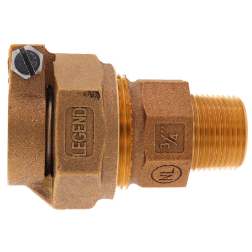 1" x 3/4" Pack Joint (CTS) x MNPT Coupling - T-4300NL (No Lead Bronze)