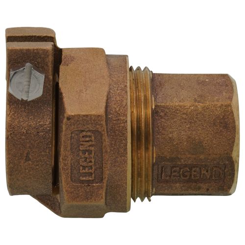 Main product image of 3/4" Pack Joint PE Pipe (IPS) x FNPT Coupling - T-4326NL (No Lead Bronze)