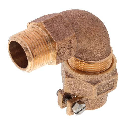 Main product image of 3/4" Pack Joint (CTS) x MNPT 1/4 Bend - T-4410NL (No Lead Bronze)