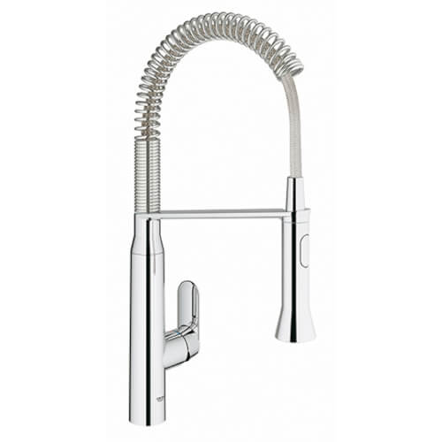 Main product image of K7 Medium Single-Handle Semi-Pro Dual Spray Kitchen Faucet (SuperSteel Infinity)