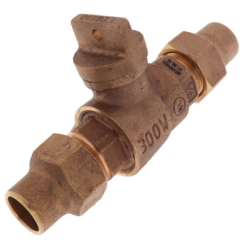 Main product image of 3/4" Flare x Flare Curb Stop - T-5200NL (No Lead Bronze)