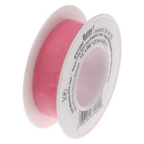 Main product image of 1/2" x 260" PTFE Pink Thread Seal Tape