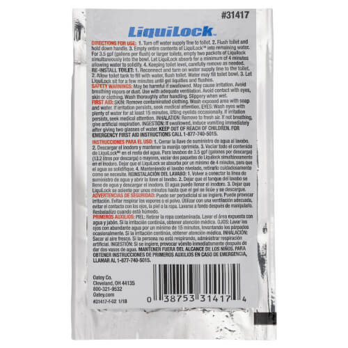 Main product image of Liquilock Gel for Toilet Removal, 0.6 oz.