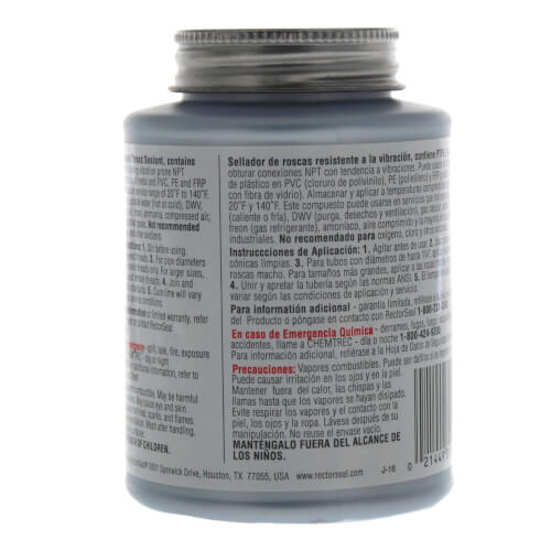 Main product image of RectorSeal Tru-Blu Pipe Thread Sealant w/ Brush Top (8 oz.)