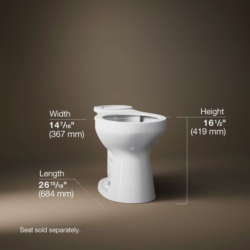 Main product image of Cimarron Round Toilet Bowl, K-31589-0
