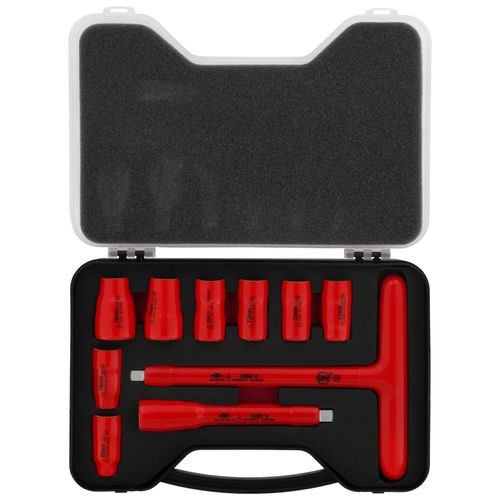 Main product image of 10-Piece, 3/8" Drive, Insulated Socket & T-Handle Set - Metric