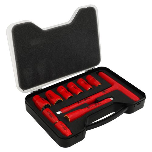 Main product image of 10-Piece, 3/8" Drive, Insulated Socket & T-Handle Set - Metric