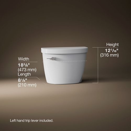 Main product image of Cimarron 1.6 gpf Left-Hand Toilet Tank (White), K-31614-0