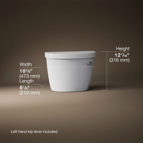 Main product image of Cimarron 1.6 gpf Right-Hand Toilet Tank (White), K-31614-RA-0