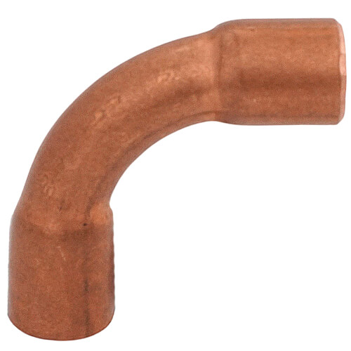 Main product image of 1/8" Copper 90° Long Turn Elbow
