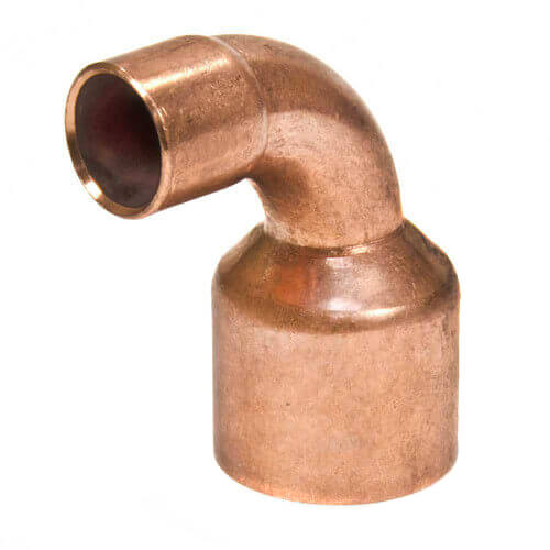 Main product image of 5/8" x 1/2" Copper 90° Long Turn Elbow