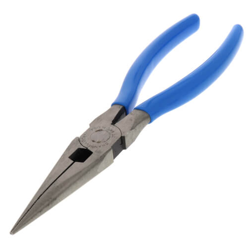Channellock 317 8-Inch Long Nose Pliers With Side Cutter - High Carbon Steel With Comfort Grip Handles