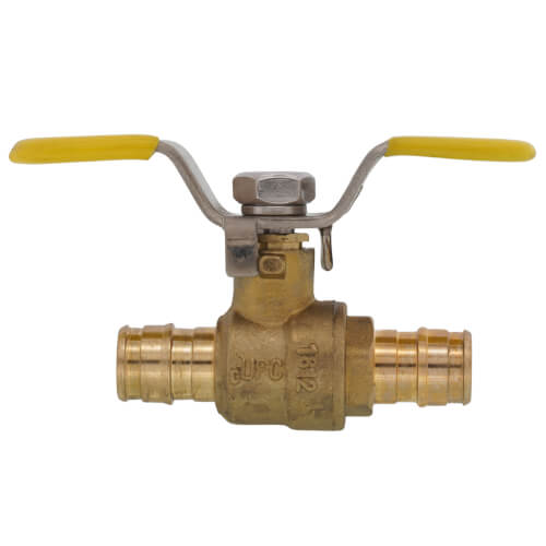 Main product image of 1/2" Expansion PEX Full Port Forged Brass Ball Valve w/ Wing T-Handle (Lead Free)