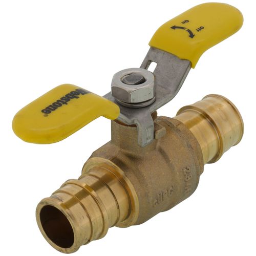 Main product image of 3/4" Expansion PEX Full Port Forged Brass Ball Valve w/ Wing T-Handle (Lead Free)