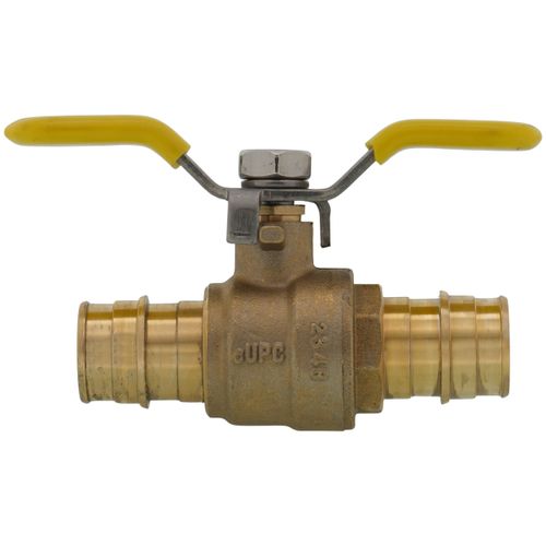 Main product image of 3/4" Expansion PEX Full Port Forged Brass Ball Valve w/ Wing T-Handle (Lead Free)