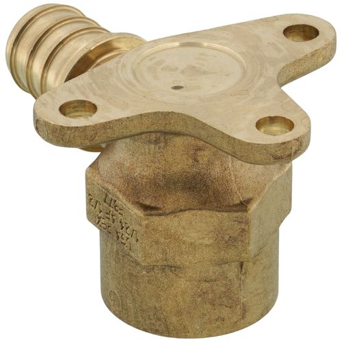 Main product image of 1/2" EVERLOC+ x 1/2" NPT Brass Female Drop Ear Elbow (Lead Free)