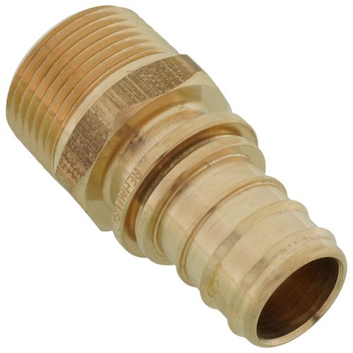 Main product image of 3/4" EVERLOC+ x 3/4" NPT Brass Male Adapter (Lead Free)