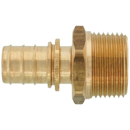 Main product image of 3/4" EVERLOC+ x 1" NPT Brass Male Adapter (Lead Free)