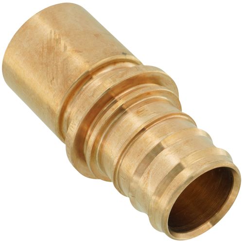 Main product image of 1" EVERLOC+ x 1" Male Sweat Copper Pipe Brass Adapter (Lead Free)