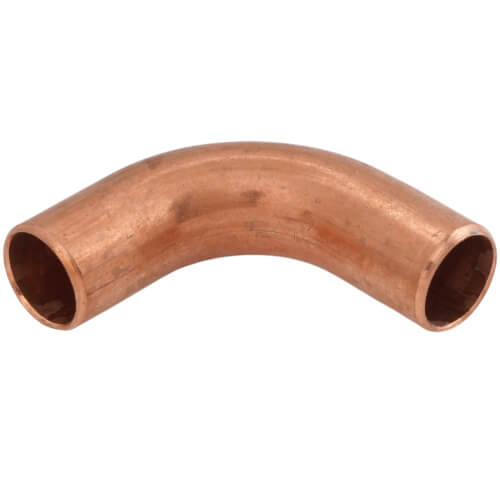 Main product image of 3/8" Copper 90-Degree Long Turn Elbow (FTG x FTG)