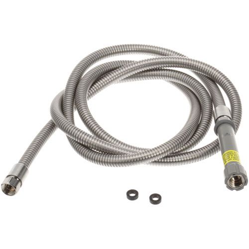 Main product image of 108" Flexible Stainless Steel Hose w/ Gray Handle & (2) Washers, B-0108-HOSE