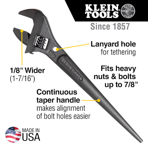 3227 Klein Tools 3227 10" Adjustable Spud Wrench