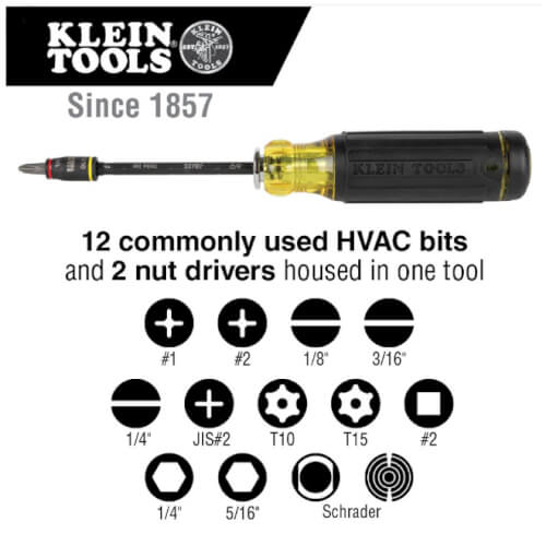 14-in-1 Adjustable-Length Impact Screwdriver with Flip Socket
