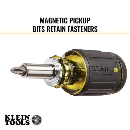 Main product image of 8-in-1 Multi-Bit Adjustable Length Stubby Screwdriver