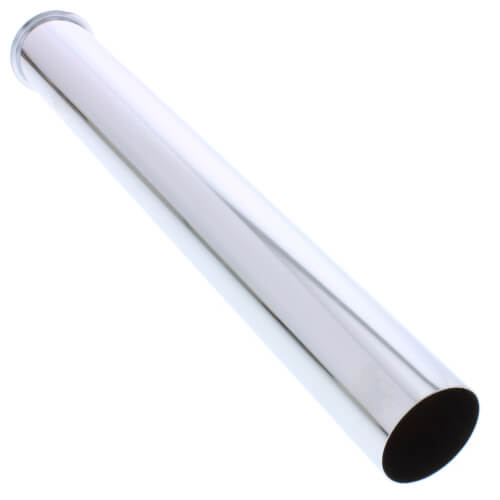 Main product image of 1-1/2" x 12", 22 GA, CP Flanged Tailpiece