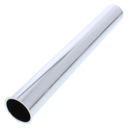 Main product image of 1-1/2" x 12", 22 GA, CP Flanged Tailpiece