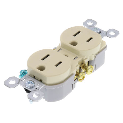 Main product image of Tamper-Resistant Duplex Receptacle, NEMA 5-15R - Ivory (15A, 125V)