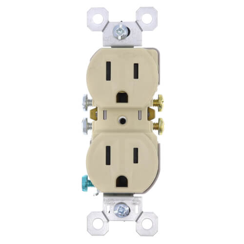 Main product image of Tamper-Resistant Duplex Receptacle, NEMA 5-15R - Ivory (15A, 125V)