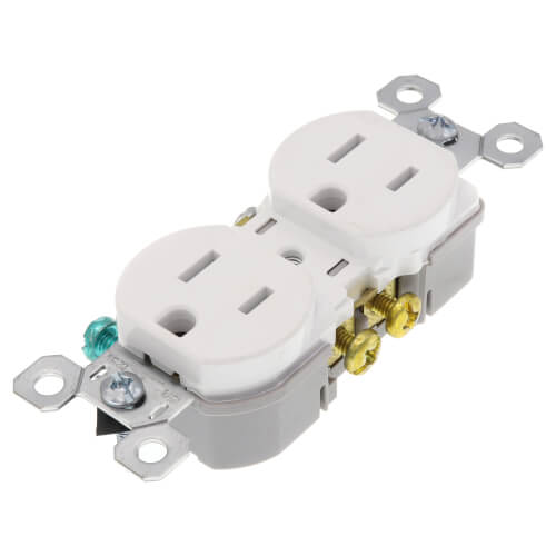 Main product image of Duplex Receptacle - White (15A, 125V)