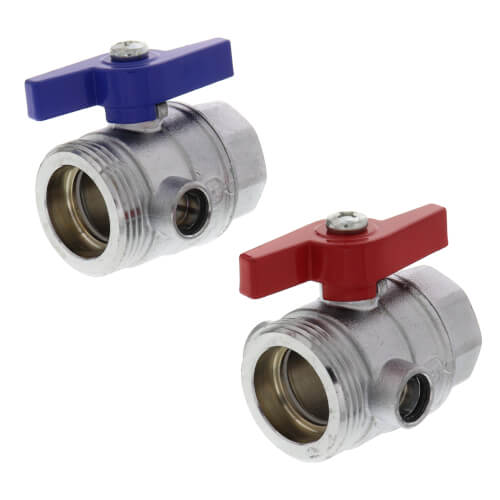 Main product image of Manifold Ball Valve w/ Thermometer, Straight (Box of 2)