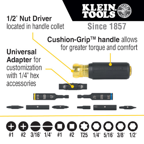 32500HD Klein Tools 32500HD 11in1 Impact Rated MultiBit