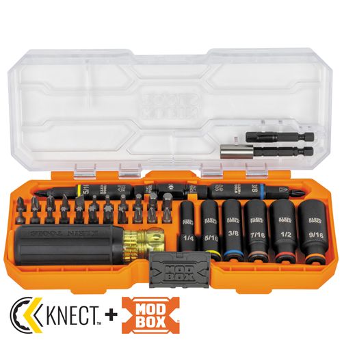 Main product image of KNECT Impact-Rated Screwdriver & Socket Set w/ Case, 41 Piece