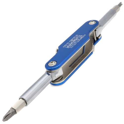 10-in-1, 10-Fold Folding Screwdriver/Nut Driver, Schrader Valve Core Tool