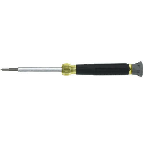 4-in-1 Electronics Screwdriver with Rotating Cap, Phillips, Slotted Bits