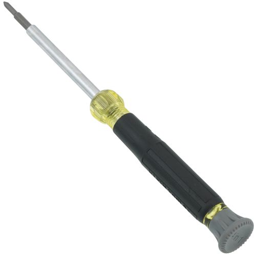 4-in-1 Electronics Screwdriver with Rotating Cap, Phillips, Slotted Bits