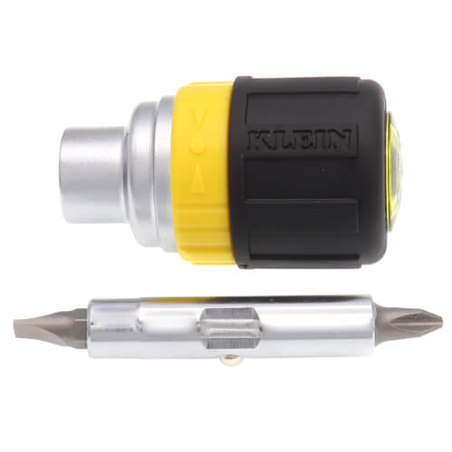 Main product image of 6-in-1 Ratcheting Screwdriver, Stubby, Ph, Sl, Nut Bits