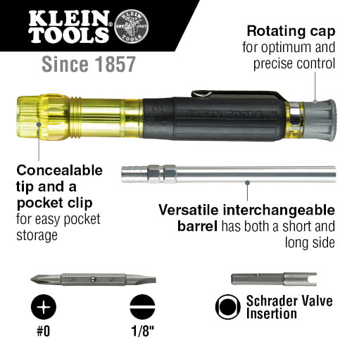 hvac pocket screwdriver 3 in 1