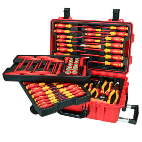 Main product image of 80-Piece Master Electrician's Insulated Tools Set In Rolling Hard Case