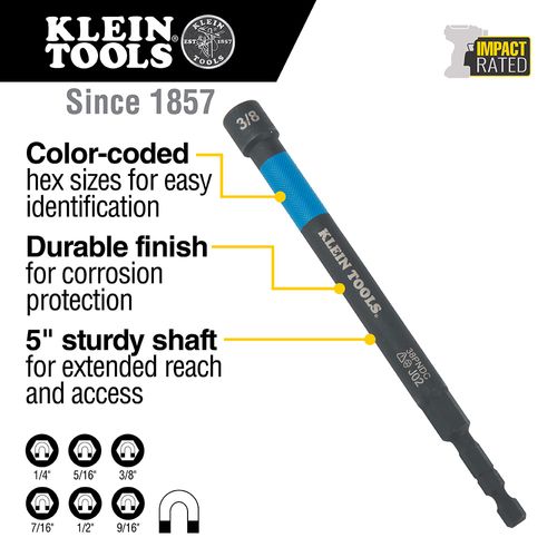 Main product image of 6-Piece Color-Coded Nut Setters Set - SAE