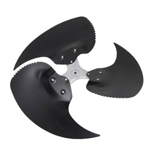 1/2"bore 26"dia. 3fin Blade
