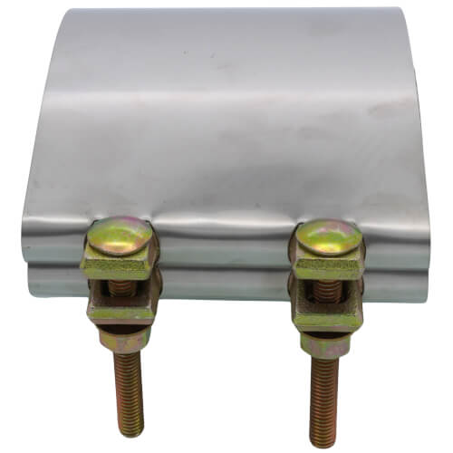 Main product image of 6" x 6" Stainless Steel IPS Pipe Repair Patch Clamp