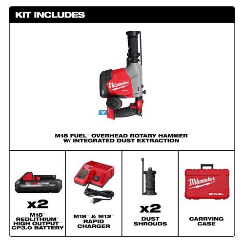 Main product image of M18 FUEL Overhead Rotary Hammer w/ Integrated Dust Extraction
