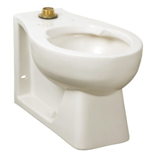 Main product image of Huron 1.28/1.6 gpf (4.8/6.0 Lpf) Chair Height Top Spud Back Outlet Elongated EverClean Bowl Only (White)