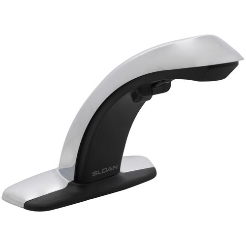Main product image of Optima EBF-85-4-BDM Battery Powered Deck-Mounted Bathroom Multi-Laminar Spray w/ 4" Trim Plate (Chrome), 3315130BT